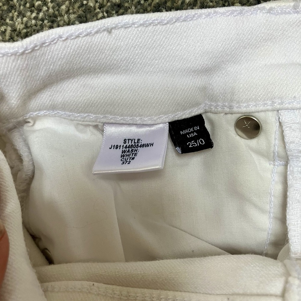 Veronica Beard Size 0 25 High Rise Debbie Skinny Straight Jeans Women's White - Picture 6 of 8